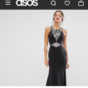ASOS new look lace insert maxi dress